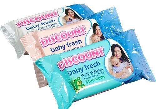 Серветки Discount Extra Антиб.вологі для дітей з екстрактом календули №15