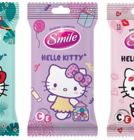 *Салфетка Smile влажная Hello Kitty в ассортименте №15