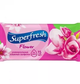 Серветка ФрешБері Super Fresh волога в асортименті №15
