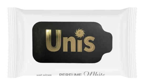 *Серветки вологі UNIS антибактеріальні Perfume White №15