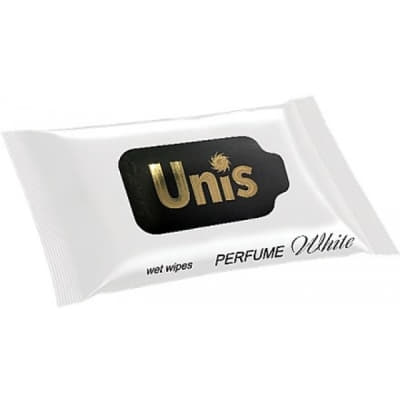 *Серветки вологі UNIS антибактеріальні Perfume White №15