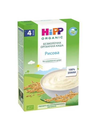 Каша HiPP 30402 безмолочна органічна рисова 200 г