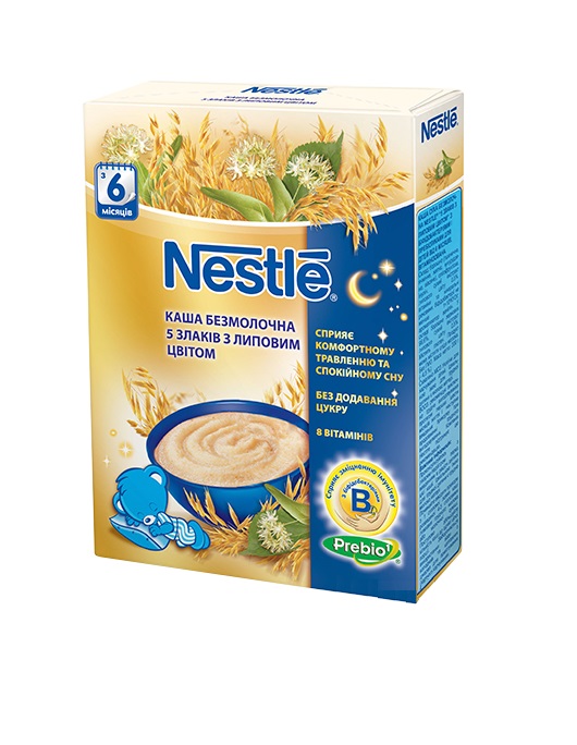 *Каша Nestle 5 злаков с липовым цветом 200г *Каша Nestle 5 злаков с липовым цветом 200г