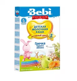 Каша Bebi Преміум молочна Гречана з ябл. та абр. з 5 міс 200г