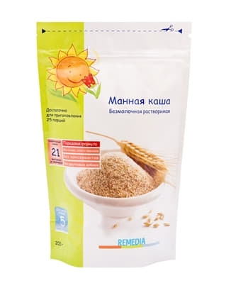 *Каша REMEDIA04 манная 200г