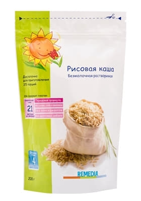 *Каша REMEDIA06  рисовая 200г