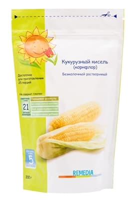 *Каша-кисель REMEDIA кукурузный КОРНФЛОР 200г