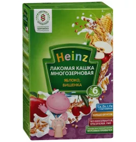 *Каша Хайнц Многозернов лакомая Яблоко-вишня 200 г