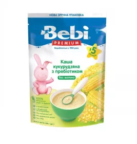 Каша Bebi Премиум безмолочная Кукурузная с преб. с 5 мес 200г