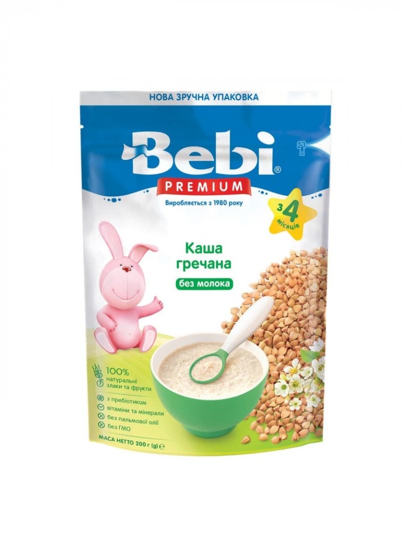 *Каша Bebi Премиум безмолочная Гречка низкоаллерг с пребиот с 4-х мес 250/200 г *Каша Bebi Премиум безмолочная Гречка низкоаллерг с пребиот с 4-х мес 250/200 г