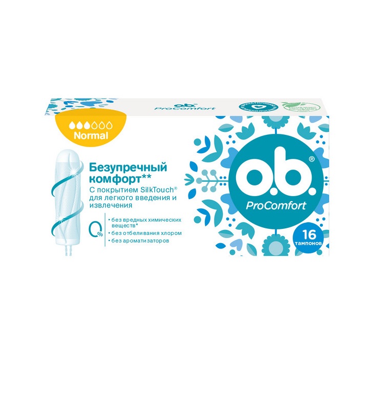 Тампоны O.b. ProComfort Normal №16 Тампоны O.b. ProComfort Normal №16