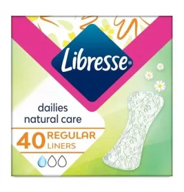 Прокладки Libresse Ежедневные Natural Care Pantyliners Normal №40