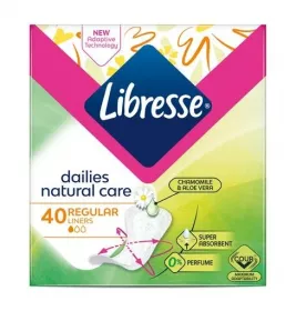 Прокладки Libresse Ежедневные Natural Care Pantyliners Normal №40