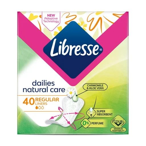 Прокладки Libresse Щоденні Natural Care Pantyliners Normal №40