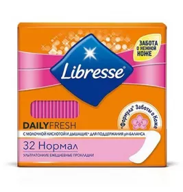 Прокладки Libresse Ежедневные So Slim Ultra Light/Daily Fresh Normal №32