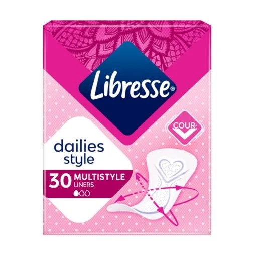 Прокладки Libresse Ежедневные Daily Fresh Plus Multistyle №30 Прокладки Libresse Ежедневные Daily Fresh Plus Multistyle №30
