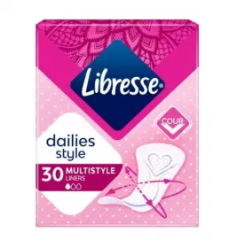 Прокладки Libresse Ежедневные Daily Fresh Plus Multistyle №30