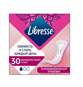 Прокладки Libresse Ежедневные Daily Fresh Plus Multistyle №30