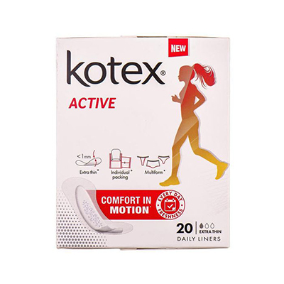*Прокладки Kotex Ежедневные Deo Active Extra Thin Liners №20 *Прокладки Kotex Ежедневные Deo Active Extra Thin Liners №20