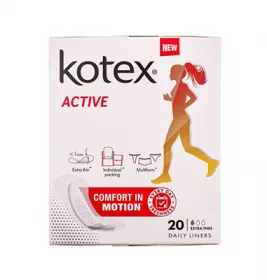 Прокладки Kotex Щоденні Deo Active Extra Thin Liners №20