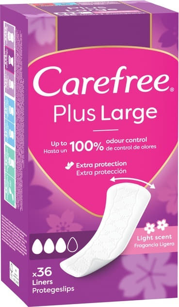 *Прокладки Carefree Щоденні рlus large №36