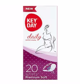 *Прокладки KEY DAY 0799/1256 щоденні DAILY PREMIUM SOFT №20