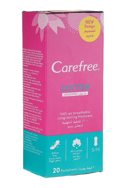 *Прокладки Carefree Ежедневные with Cotton Feel супертонкие №20 *Прокладки Carefree Ежедневные with Cotton Feel супертонкие №20
