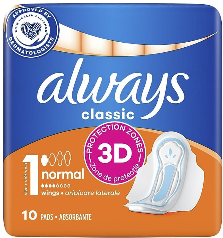 *Прокладки Always Classic Normal Single №10