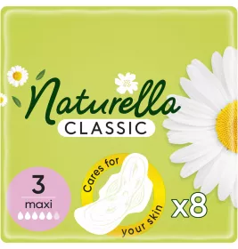 *Прокладки Naturella Classic Basic Maxi з крильцями №8