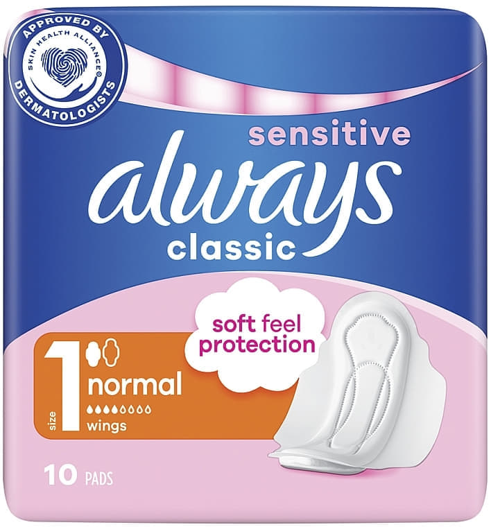 *Прокладки Always Classic Normal Single Sensitive №10