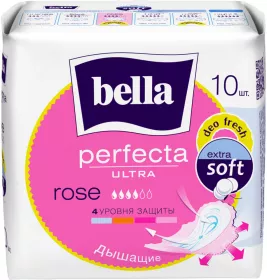 *Прокладки Bella перфекта ультра Rose Deo Fresh Белая линия №10