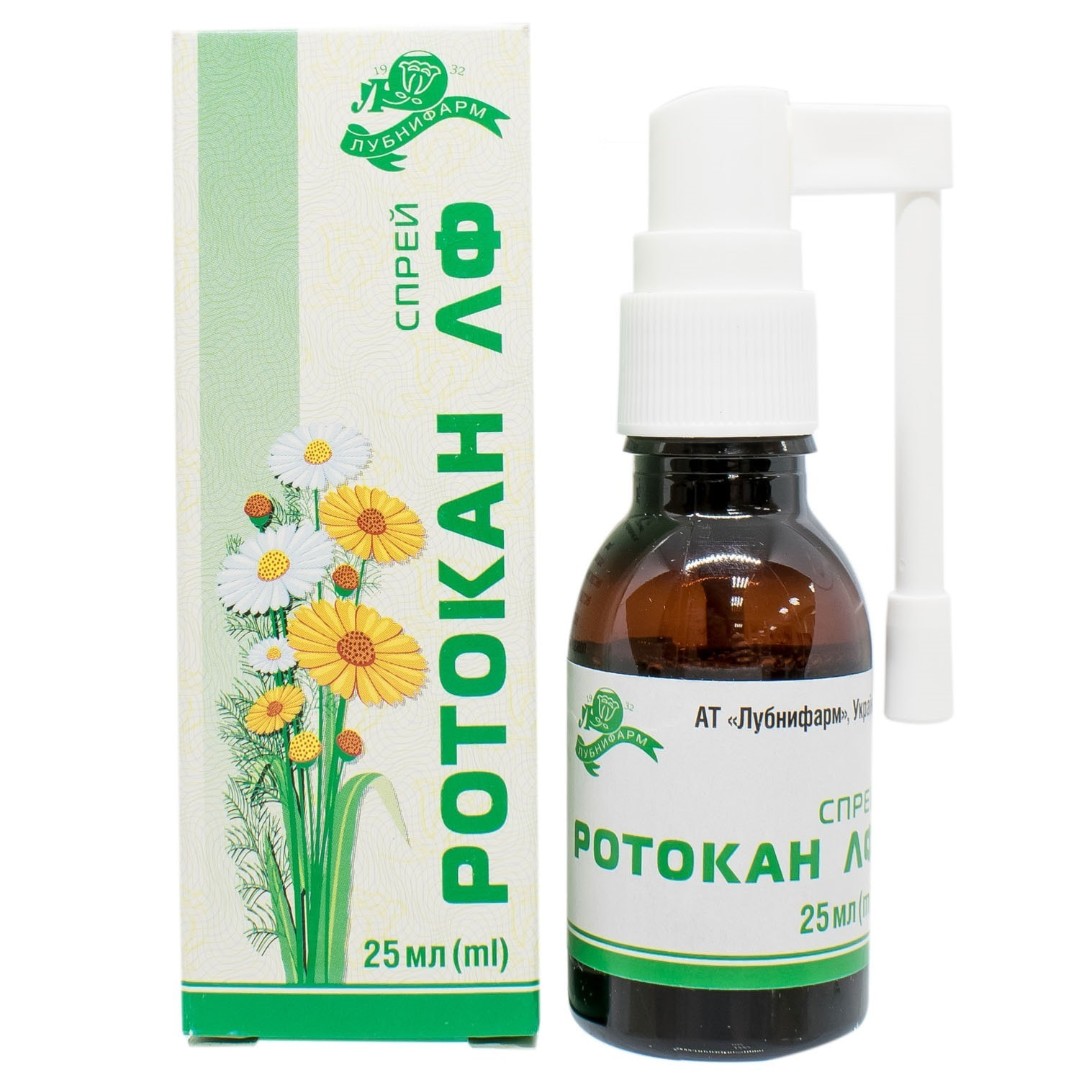 *Ротокан спрей флак. 25мл Лубнифарм