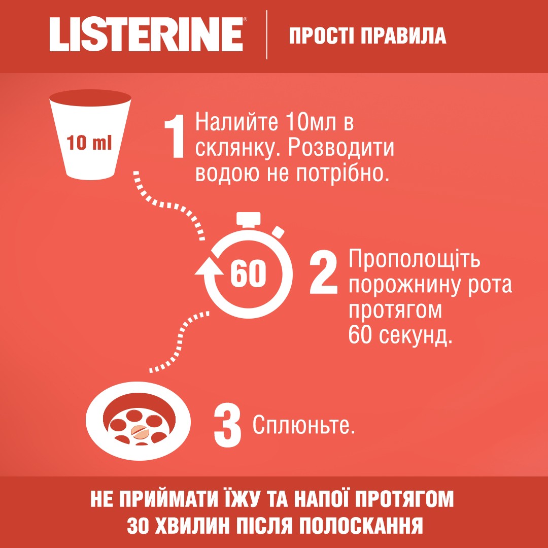 *Ополаскиватель LISTERINE Smart Rinse полости рта детский 250мл