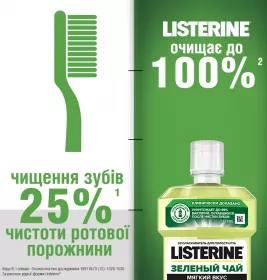 *Ополаскиватель LISTERINE полости рта Зелений чай 250 мл