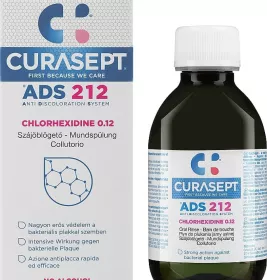 *Ополіскувач Curaprox ротової порожнини Рідина-ополіскувач 0,12% хлоргексидина 200 мл