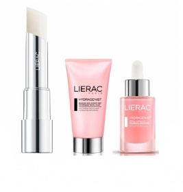 *Набір Lierac Гідра-Хроно бальзам для губ безбарвний 3 г + Гідраженіст сироватка 8 мл + Гідраженіст м