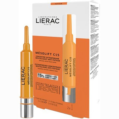*Концентрат Lierac Мезоліфт С15 проти втоми 2*15 мл