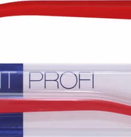 Зубна щітка  Swissdent Profi середньо м'яка світло-червона/червона
