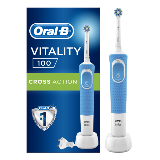 *Зубная щетка ORAL-B Vitality PRO CrossAction Blue электрическая *Зубная щетка ORAL-B Vitality PRO CrossAction Blue электрическая