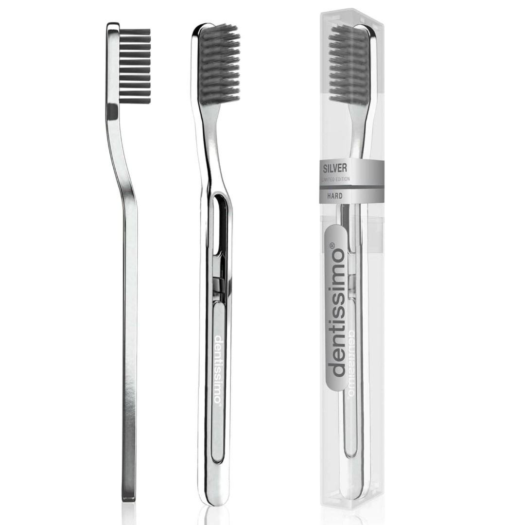 *Зубная щетка Dentissimo Hard Silver жесткая щетина