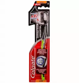 *Зубная щетка Colgate Шелковые нити с древесным углем