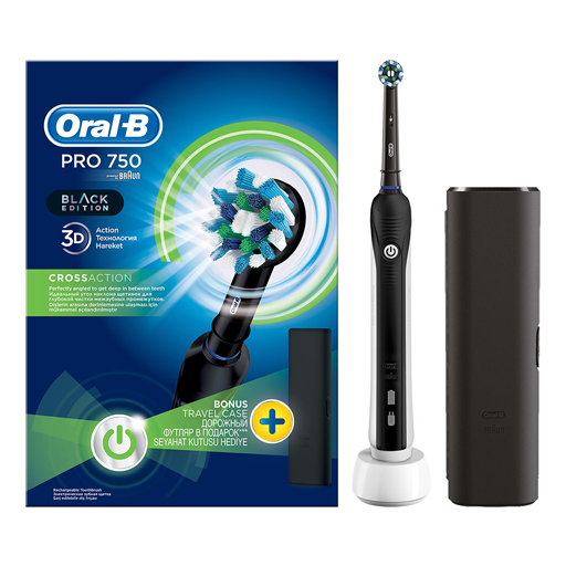 *Зубна щітка ORAL-B PRO-750 CrossAction електрична D16.513.UX (тип 3756) + футляр
