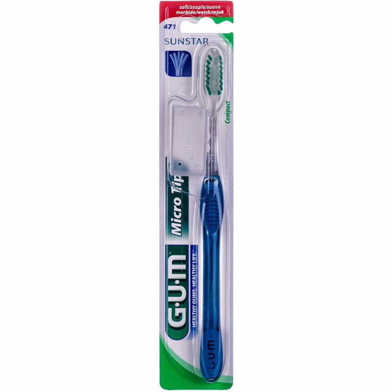 *Зубна щітка GUM MICROTIP компактна м'яка