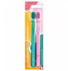 *Зубна щітка Curaprox Набор ultrasoft d 0,10 мм 2 шт (CS5460/2 DIFFERENT DAYS EDITION)