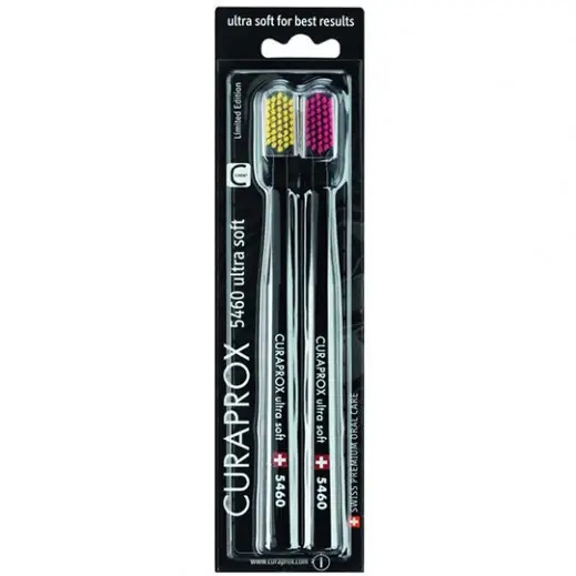 *Зубна щітка Curaprox Набор ultrasoft d 0,10 мм 2 шт (CS5460/2 FUN WITH CURAPROX EDITION)