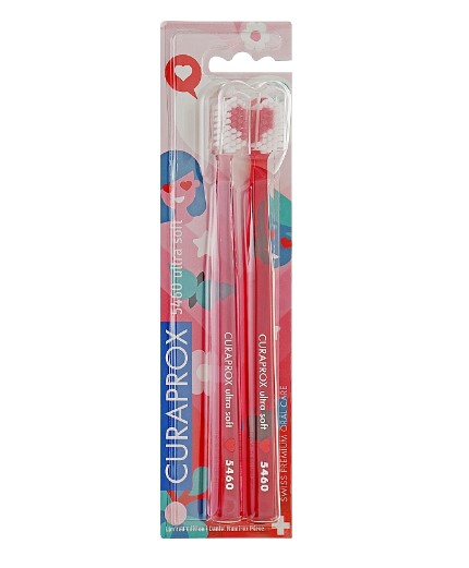 Зубна щітка Curaprox Набор ultrasoft d 0,10 мм 2 шт (CS5460/2 Love 2022)