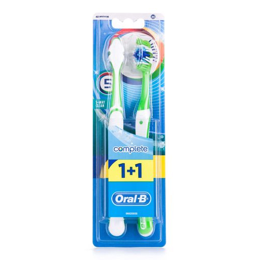 Зубна щітка  ORAL-B Космплекс П'ятистороннє очищення 40 середня 1+1 безкоштовно