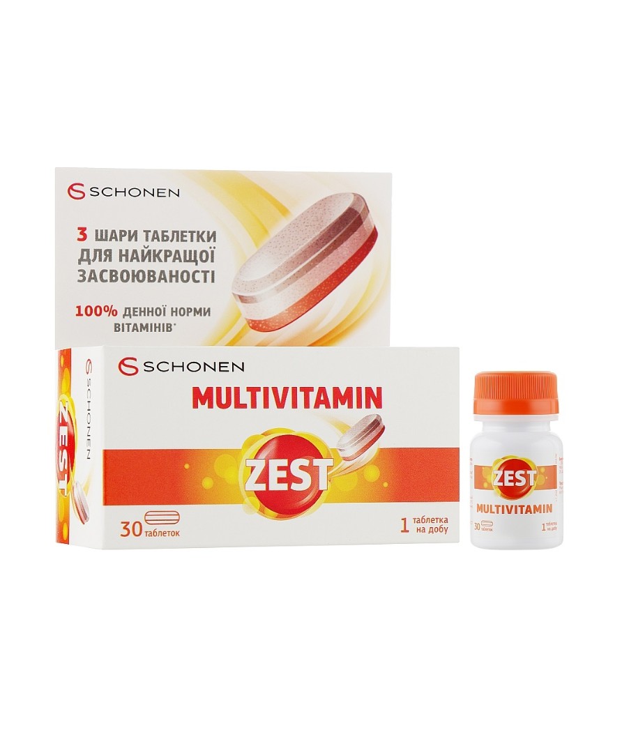 Зест Мультивітамін табл. №30