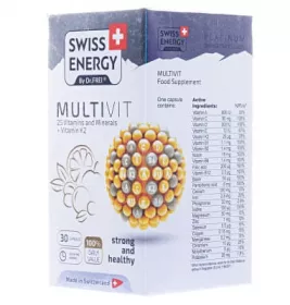 Вітаміни в капсулах Swiss Energy MultiVit №30