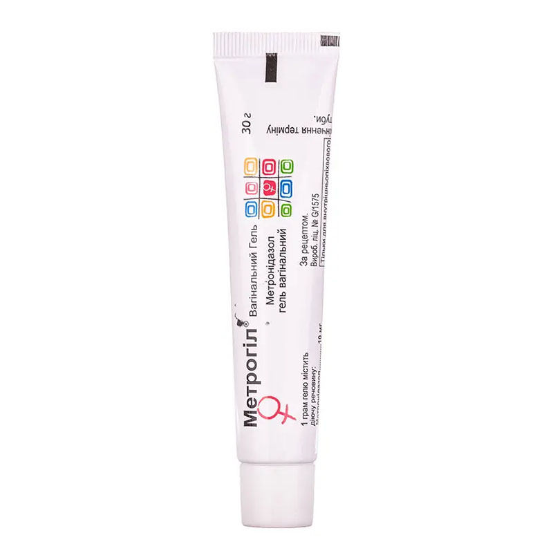 Метрогіл вагінальний гель 10 мг/г по 30 г у тубах